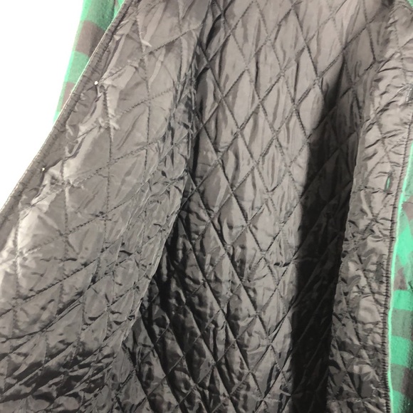 Ozark Trail green plaid quilted jacket size medium - Picture 9 of 11